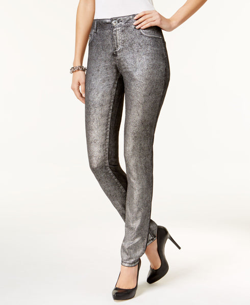 INC International Concepts Metallic Skinny Jeans
